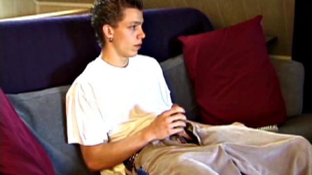 Shane in new x-rated porn video prepares for hot jerk off session. He works his cock with both hands, edging to an explosive finish. Eventually Shane sends a warm cum load flying over his shoulder.