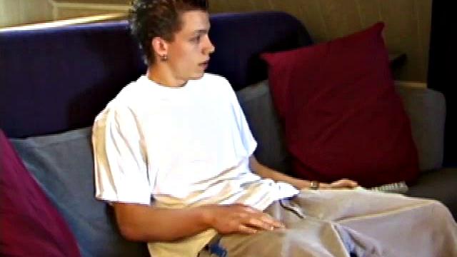 Shane in new x-rated porn video prepares for hot jerk off session. He works his cock with both hands, edging to an explosive finish. Eventually Shane sends a warm cum load flying over his shoulder.