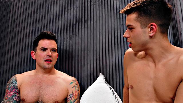 Black stud rimmed and fucked in threesome by white tops