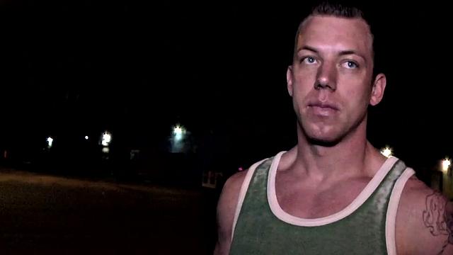 Naive Jock gets gloryhole blowjob from gay dude