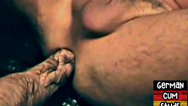 German homemade gay gets assfucked after sucking cock