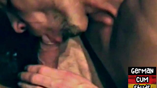 German homemade gay gets assfucked after sucking cock