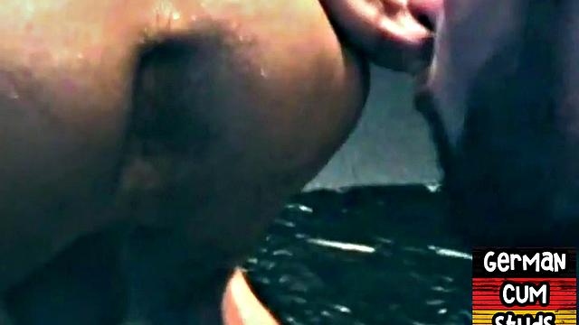 German homemade gay gets assfucked after sucking cock