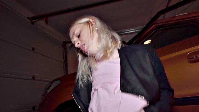 Real driving learner passionately riding instructor's cock