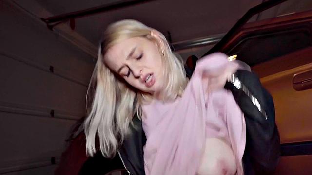 Real driving learner passionately riding instructor's cock