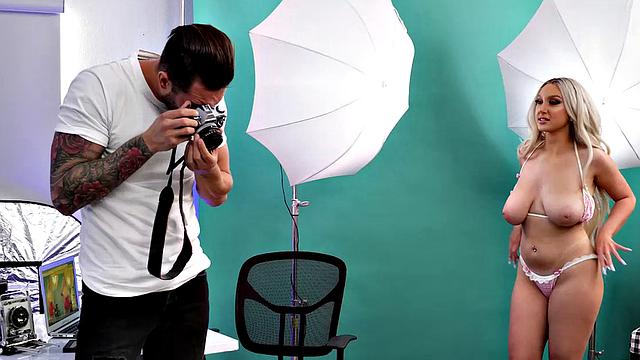 Skylar Vox wants her friend's dad in her tight pussy in exchange for some HOT Photos!