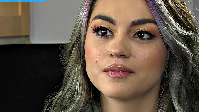 Bisex colored hair busty tattooed babe in IR 3some fucked