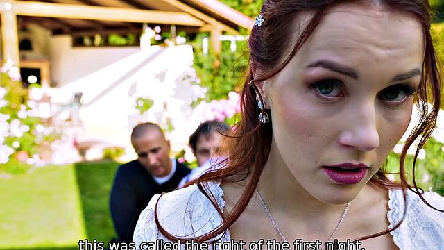 DEBT4k. Collecting the Brides Pussy