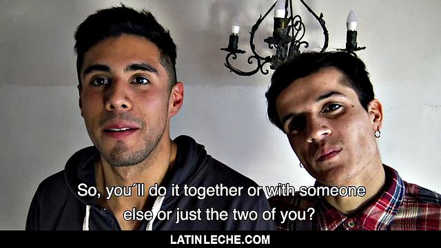 watch these two latin boyfriends make out, fuck raw, and share a facial with their horny cameraman