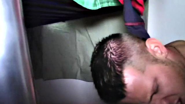 College stud hazed in dormitory anal for fraternity