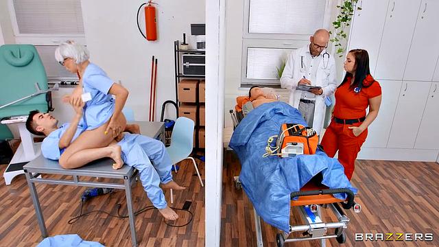 Nurse Gets Glory Hole Ass Fuck