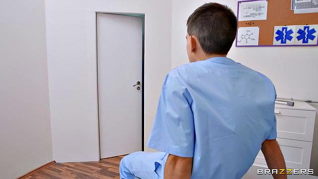 Nurse Gets Glory Hole Ass Fuck