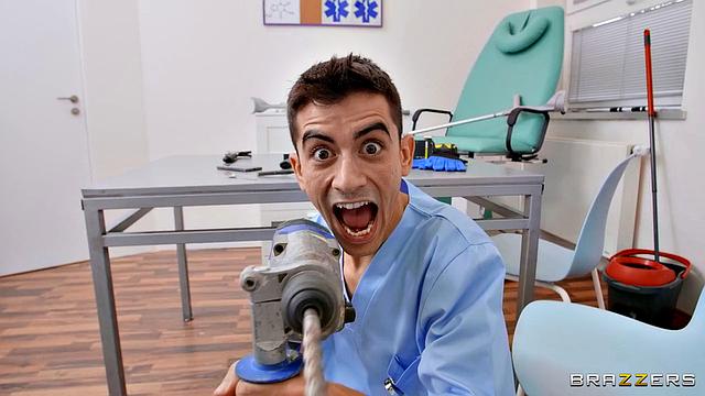 Nurse Gets Glory Hole Ass Fuck