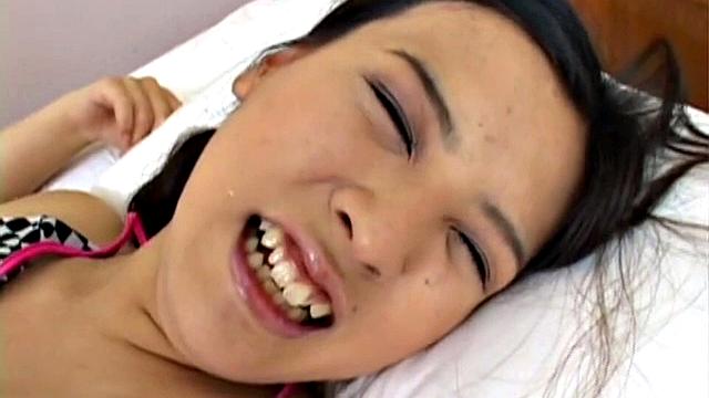 Hot Japanese Hairy Pussy and Vibrator Orgasm