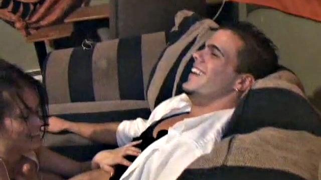 College Babe Blowjob and Titfuck All Night Party