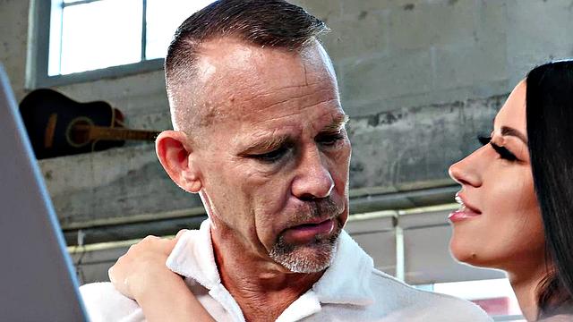 Sexy Botanist Alex Coal has some milky white stuff on her plants and wants it from her married professor!!