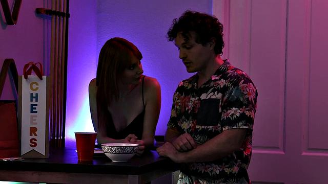 Kinky BF pounds redhead slut in various positions in the bedroom