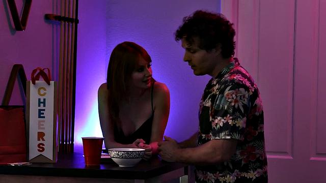 Kinky BF pounds redhead slut in various positions in the bedroom