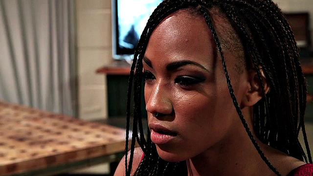 Degraded incel used as a table by femdom