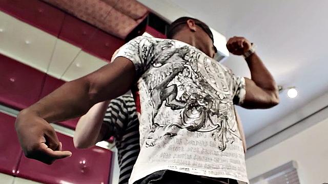 Amateur masked stud jerks off BBC until he's covered in hot jizz in hotel room