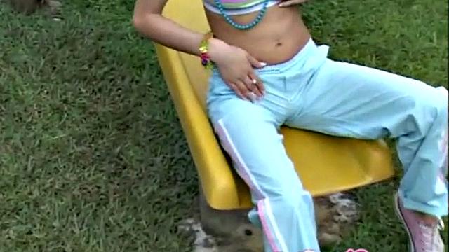 Selina 18 fingering at playground