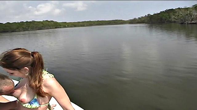 Jenny Andrews on a boat deck