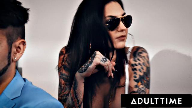 ADULT TIME - Bored Rocky Emerson TEASES Classmate While Washing Car & Gets Her PUSSY Pounded!