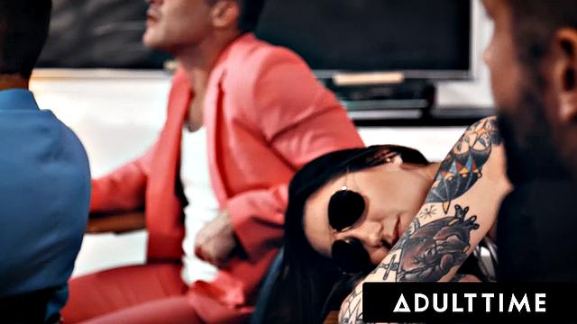 ADULT TIME - Bored Rocky Emerson TEASES Classmate While Washing Car & Gets Her PUSSY Pounded!