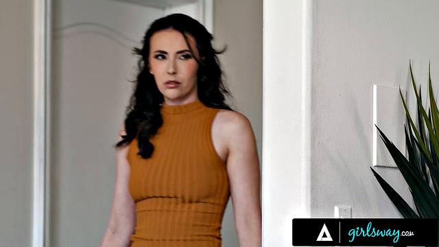 GIRLSWAY - Upset Casey Calvert Caught April O'Neil Eating Wife Charlotte Stokely's Pussy