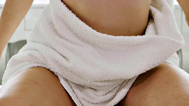 Oiled big booty drilled from behind after massaging