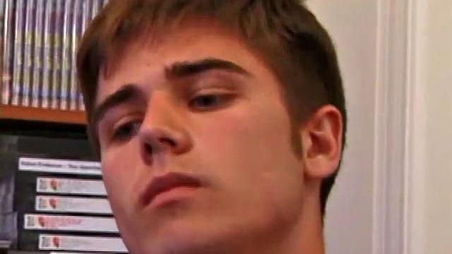 Austin strokes his thick cock and moans for more