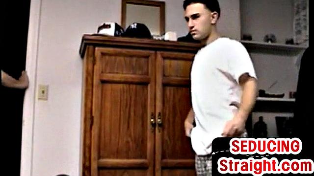 Vintage str8 guy gets his first BJ in life by neighbor