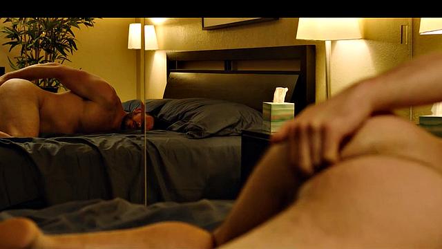 Muscled dude doggyfucked by lucky guy