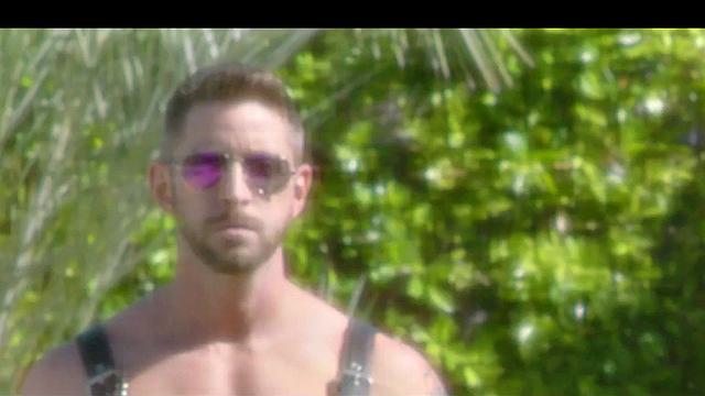 Muscled dude doggyfucked by lucky guy