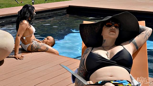 Eva Gets Creamed By the Pool