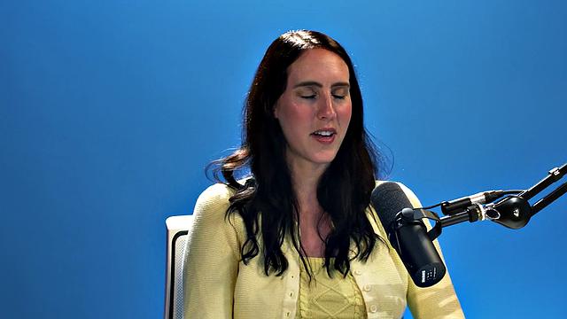 Stunning babe solo fingering after interview