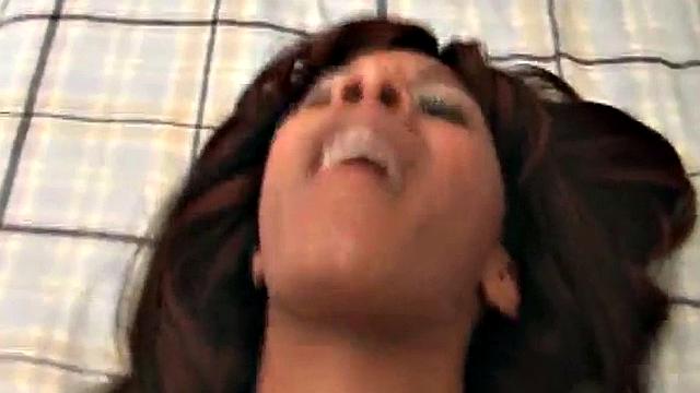 POV ebony teen screwed by white cock