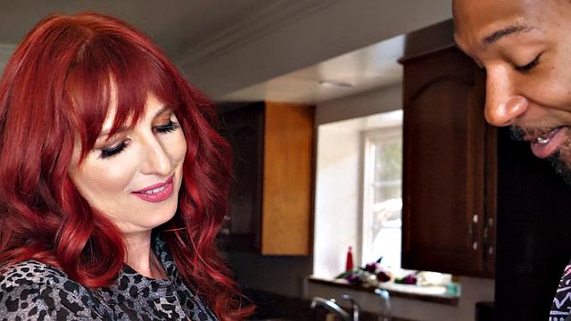 Curvy realtor enjoys big, black cock