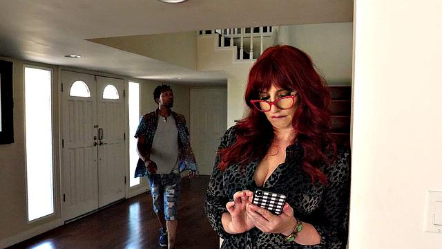 Curvy realtor enjoys big, black cock