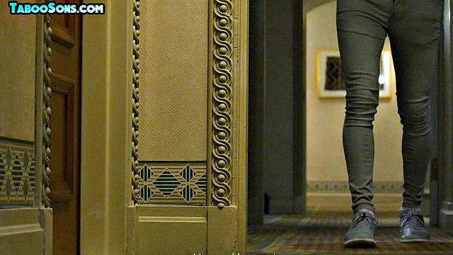 Cumthirsty twink cocksucking busty DILF