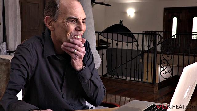 Busty milf Richelle Ryan cheats on husband while he secretly watches!