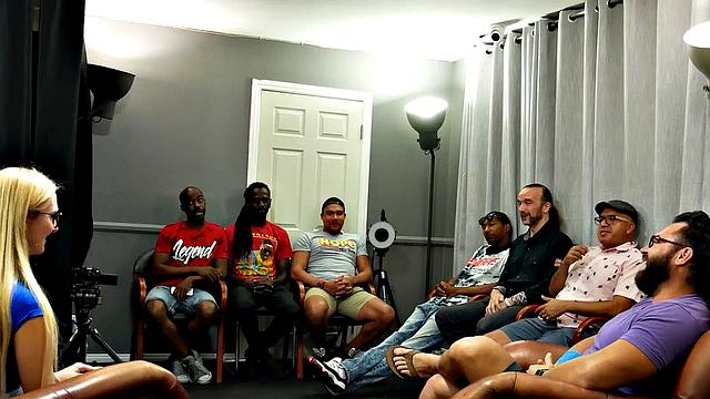 GangbangCreampie - Wet And READY Big Tittied Blonde Gets Into A Blowbang