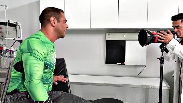 Mesmerized crossdresser fucks doctor's ass in infirmary