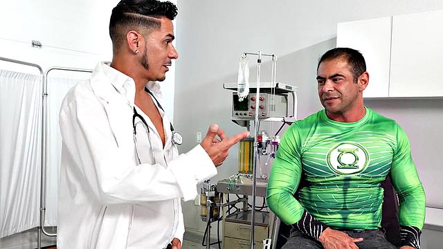 Mesmerized crossdresser fucks doctor's ass in infirmary