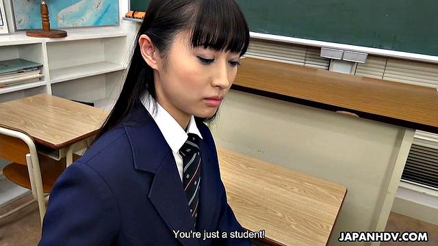 Tomomi Motozawa does role play in the uniform club