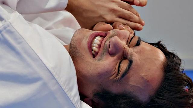 Smalltit Ebony babe rides guy before blowjob