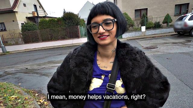 Public babe picked up and got her pussy banged for cash