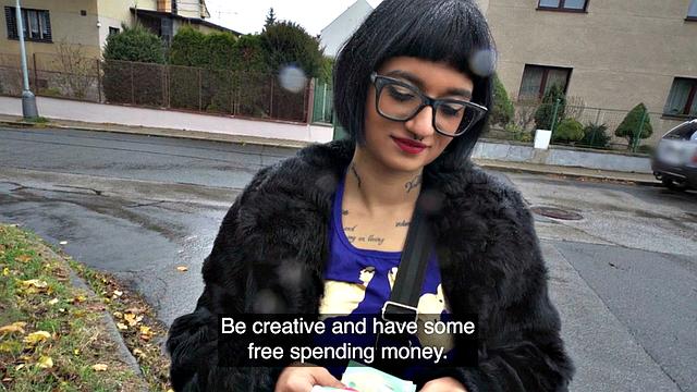 Public babe picked up and got her pussy banged for cash