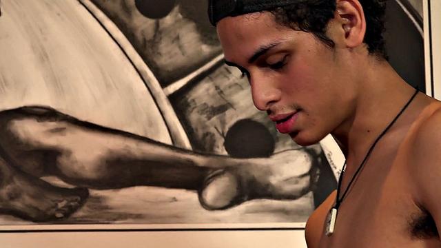 Latino twink sprayed with jizz after blowing amateurs