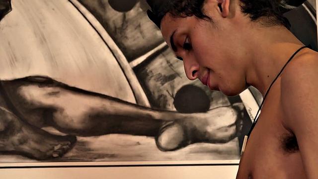 Latino twink sprayed with jizz after blowing amateurs